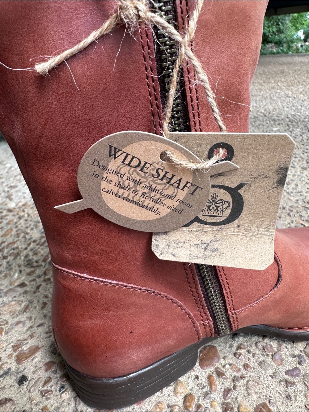 Born SHAUNIE Tall Ride Boots Cognac Brown Sz 6M - wide Calf - Picture 4 of 8